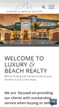 Mobile Screenshot of luxuryandbeachrealty.com